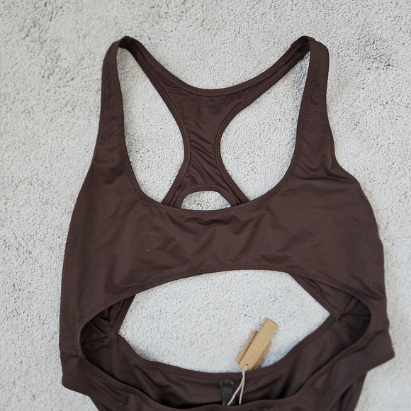 NWT Skims | Monokini Cocoa Chocolate Brown One Piece Swimsuit Womens 2X - Picture 5 of 11